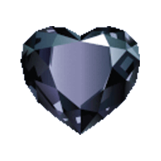 Gif animé coeur diamant noir